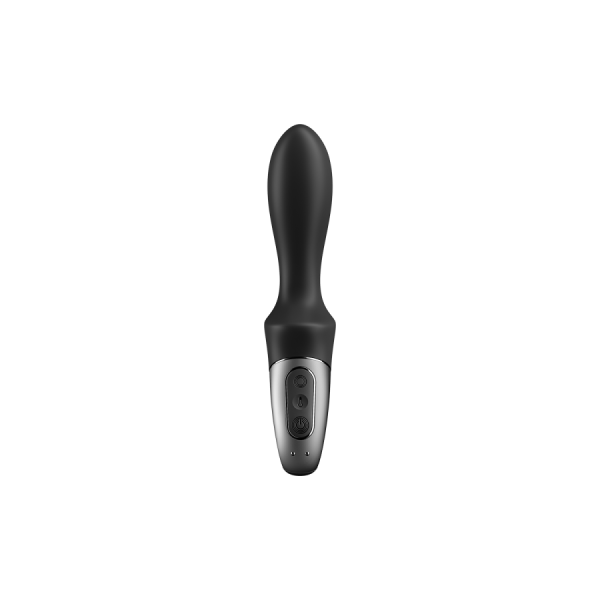 Vibromasseur noir USB, chauffant et connecté Heat Climax Satisfyer 